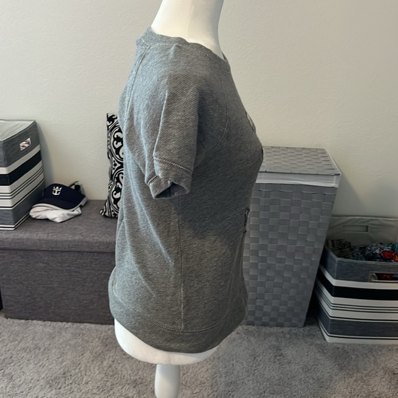 EUC J Crew Anchor Short Sleeve Sweatshirt - Size Small - Picture 3 of 6